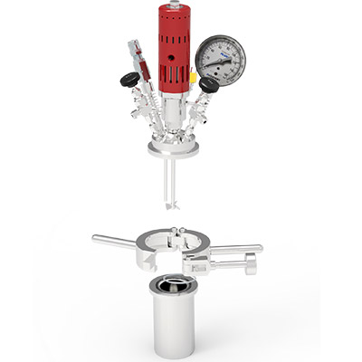 一鍵快開機(jī)械攪拌反應(yīng)釜結(jié)構(gòu)分解圖